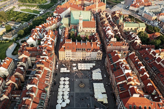 Praça do mercado em Varsóvia