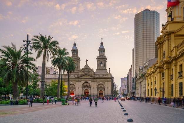 Praça Plaza de las Armas em Santiago Chile