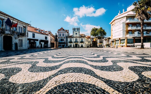 Praça principal em Cascais, Portugal