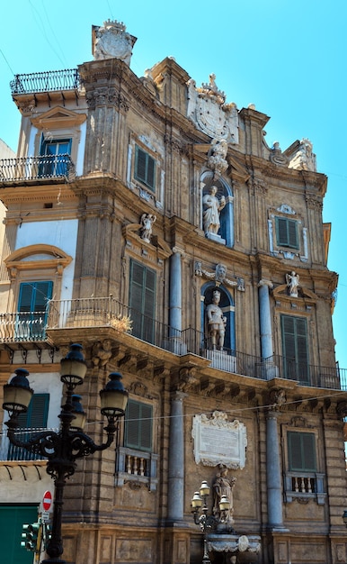 Praça Quattro Canti Palermo Sicília Itália