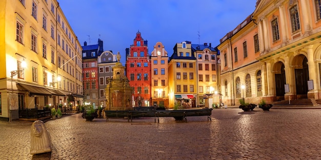 Praça Stortorget em Estocolmo Suécia