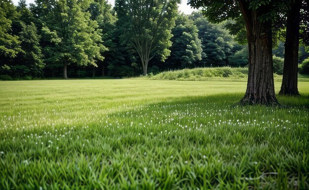 Foto prado de grama verde ao ar livre