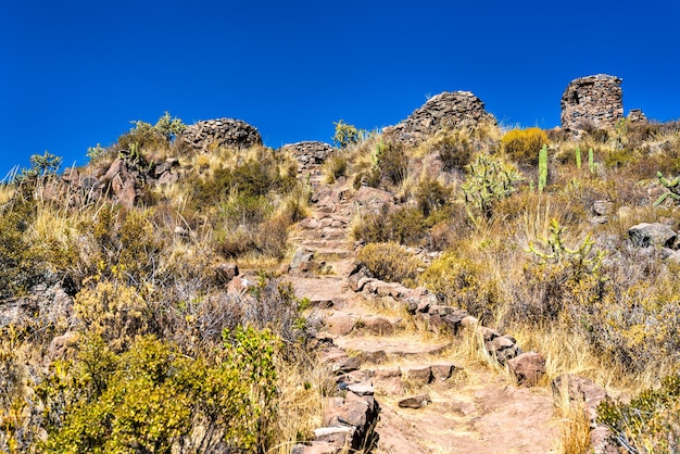 Prä-Inka-Ruinen in Chivay in Peru