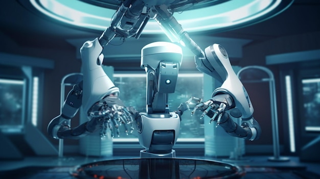 Präzisions- und Innovationsroboter-Chirurgieverfahren mit KI-Unterstützung