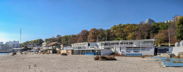 Praia abandonada de Lanzheron em Odessa Ucrânia