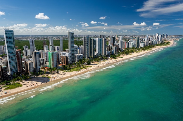 Foto praia da boa viagem recife pernambuco brasil vista aérea