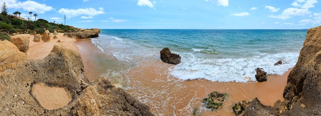 Praia de albufeira algarve portugal