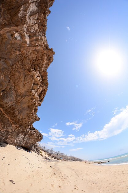 Foto praia de areia do oceano