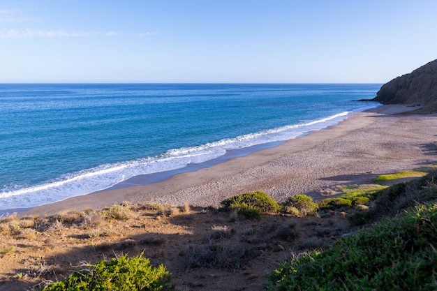 Praia de Bordenares na costa de Almeria uma praia virgem de tantas que tem Almeria