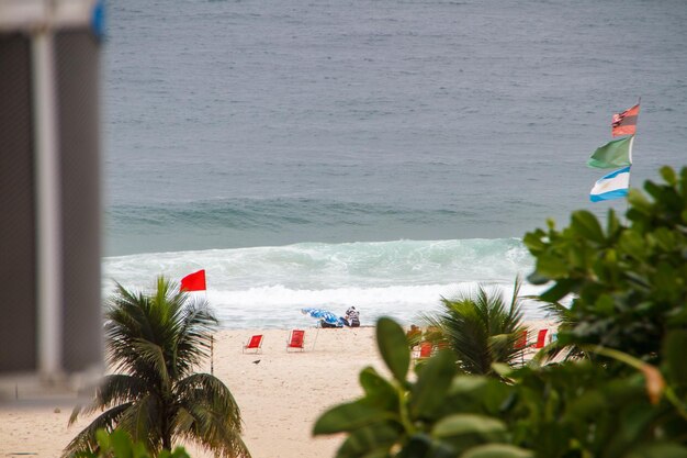 Praia de Copacabana no Rio de Janeiro Brasil