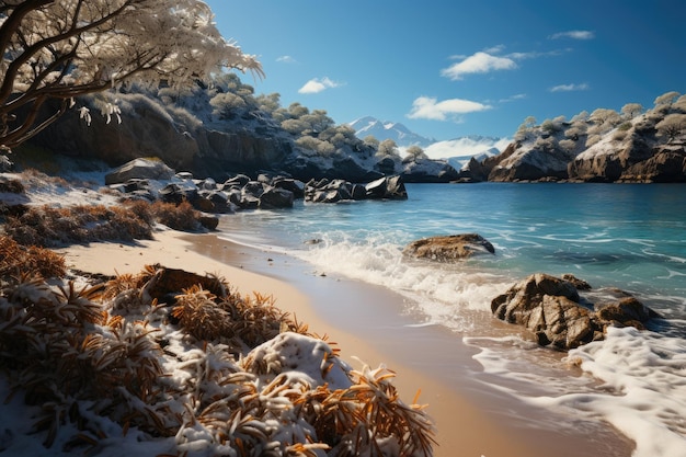 Praia de Granizo cria IA generativa de cena surreal e texturizada