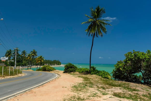 Praia de Japaratinga Alagoas Brasil em 10 de fevereiro de 2022 Nordeste do Brasil