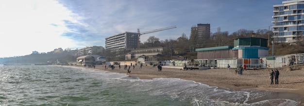 Praia de Kiwi em Odessa Ucrânia