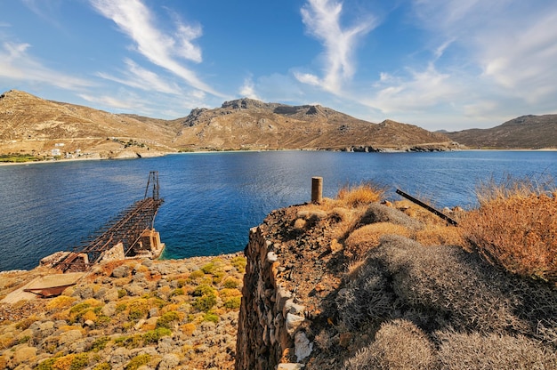 Praia de koutalas na ilha grécia de serifos