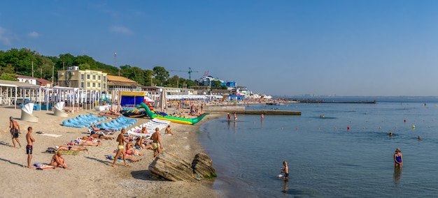 Praia de langeron em odessa, ucrânia