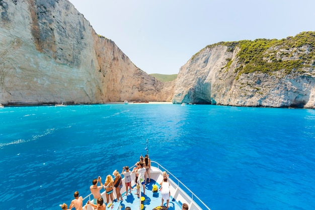 Praia de navagio com naufrágio