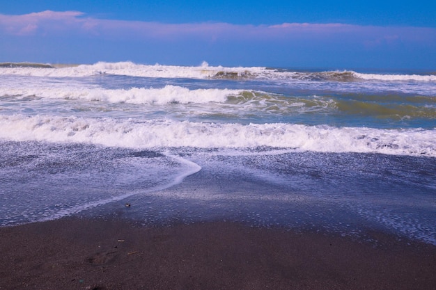 Praia de pantai parangtritis parangtritis na indonésia