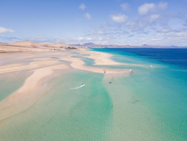 Praia de Sotavento na Costa Calma Fuerteventura