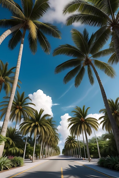 Praia de verão tropical