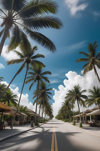 Foto praia de verão tropical