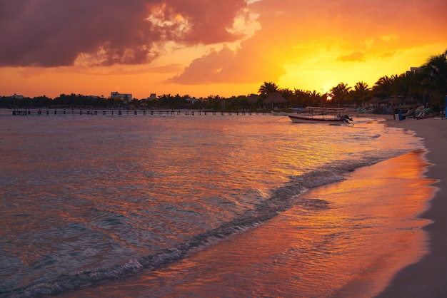 Praia do caribe mahahual na costa maya