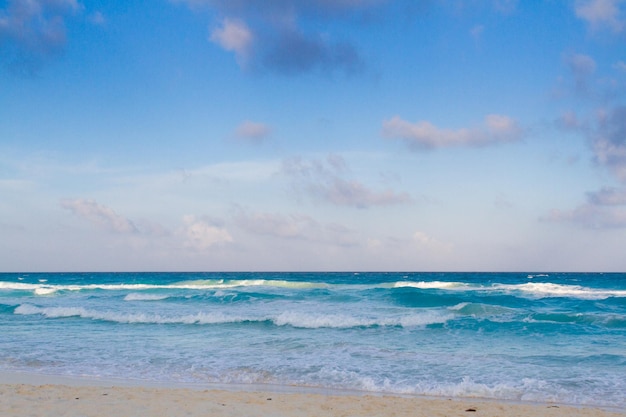 Praia do Mar do Caribe.