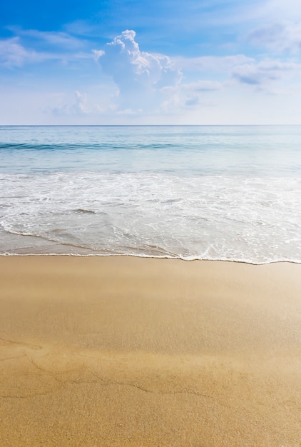 Praia e mar tropical