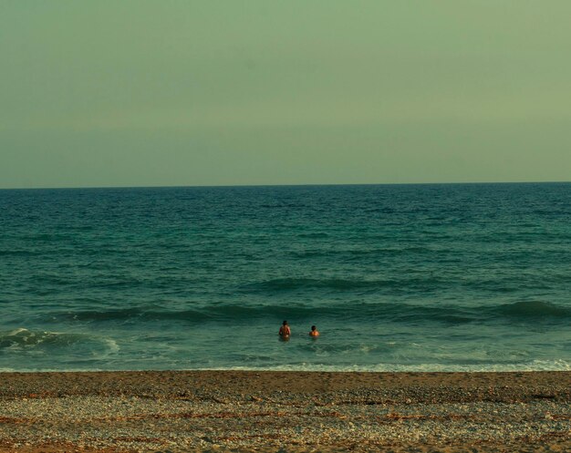 Praia e mar