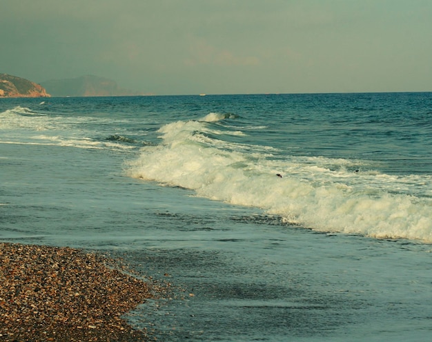 Praia e mar