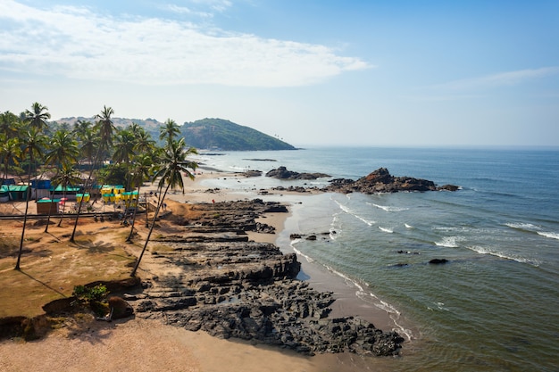 Praia em goa, índia