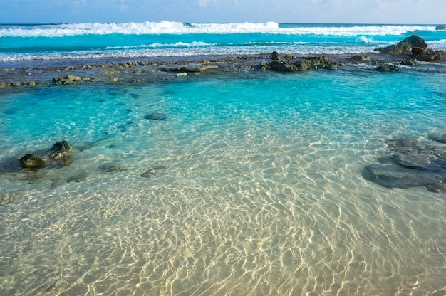 Praia ilha cozumel, riviera maia, méxico