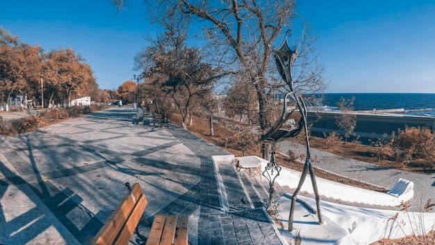 Praia Lanzheron em Odessa Ucrânia