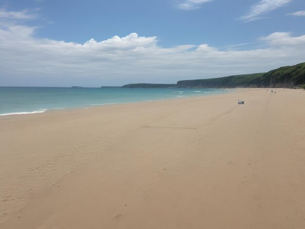 Praia linda imagem de close up gerada por ia