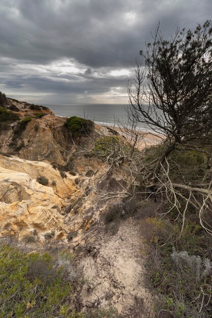 Praia Mazagon na província de Huelva Espanha Uma das mais belas praias de Espanha