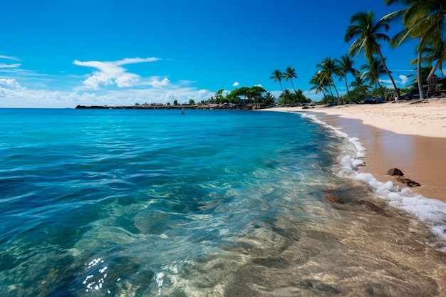 Praia nas ilhas das Seychelles