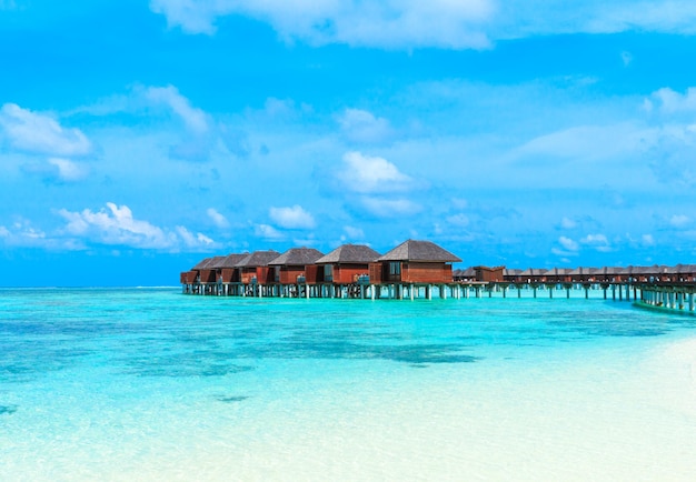 Praia nas Maldivas