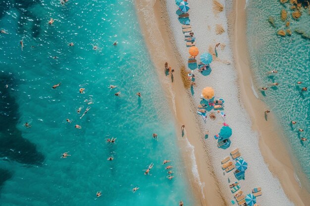 Foto praia no verão ai gerado