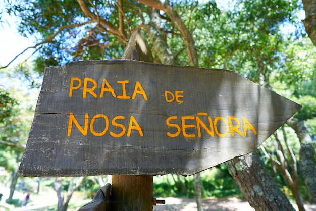 Foto praia nostra senora nas ilhas islas cies de vigo