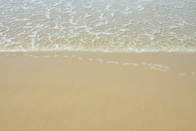 Praia para o fundo.