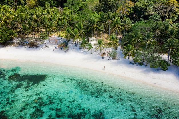 Praia tropical em El Nido, Palawan, Filipinas