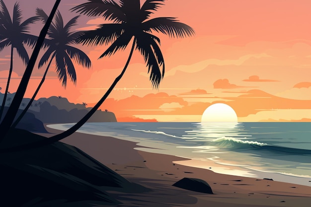 Praia Tropical SunsetxA