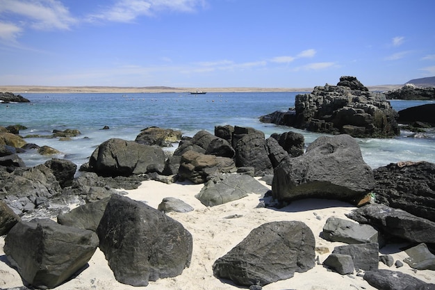 Praias e porto perto de Bahia Inglesia Caldera Chile