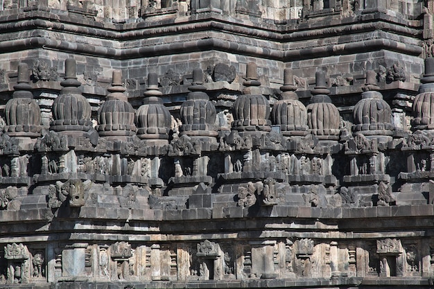 Prambanan es un templo hindú en Yogyakarta, Java, Indonesia