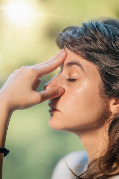 Pranayama Yoga Atemtechnik im Freien