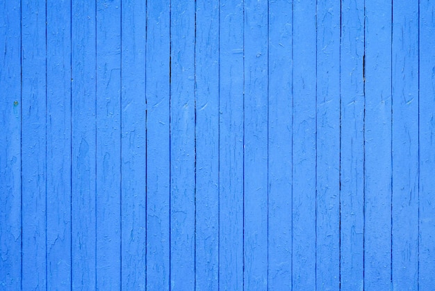 Prancha de fachada vertical de superfície de parede de fundo de madeira azul