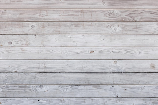 Pranchas de madeira brancas placa de fundo plano fullframe e textura