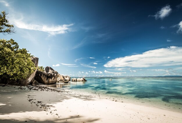 Praslin playa Seychelles