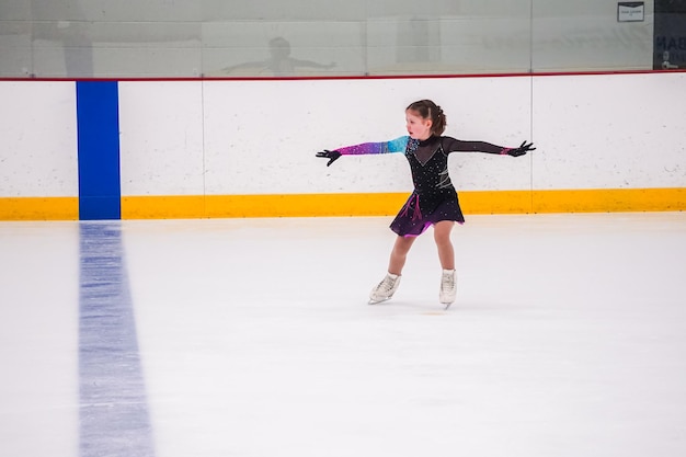 Prática de patinação artística