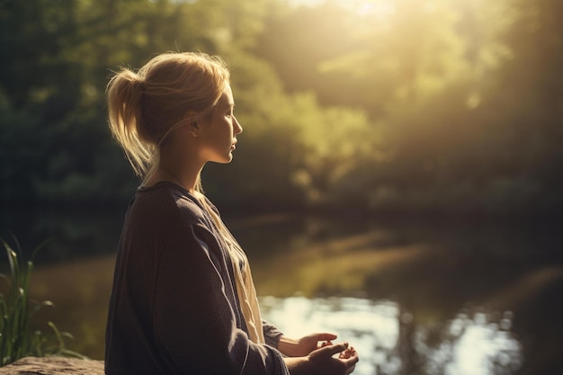 Práticas de meditação e mindfulness IA generativa