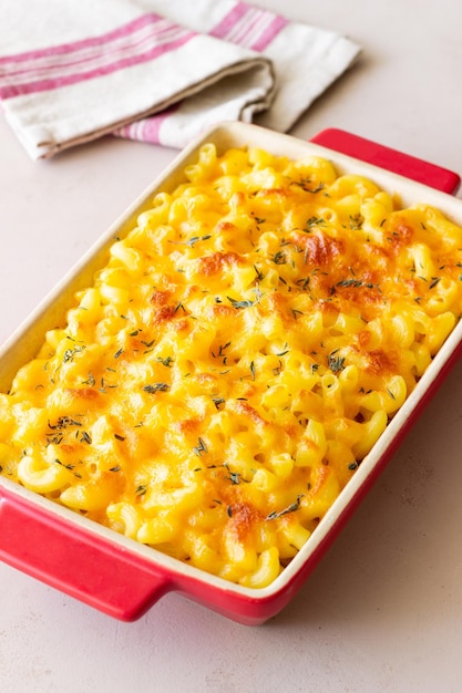 Prato americano macarrão com queijo Cozinha nacional Comida vegetariana